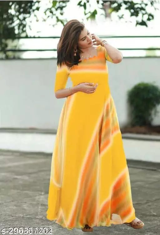 WOMEN PRINTED GOWN