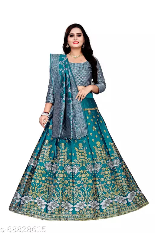 LEHENGA CHOLI WITH BLOUSE (UN-STITCHED) BY VAIDIK ETHNIC