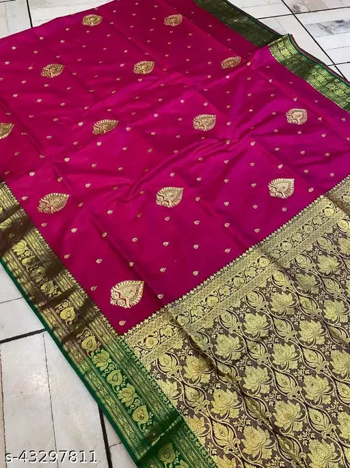 Embroided Satin Silk Saree