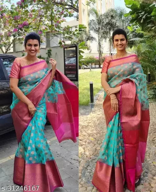 ORGANZA SILK BUTI SAREE