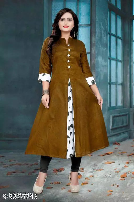 Women's Printed Khadi Cotton Kurti