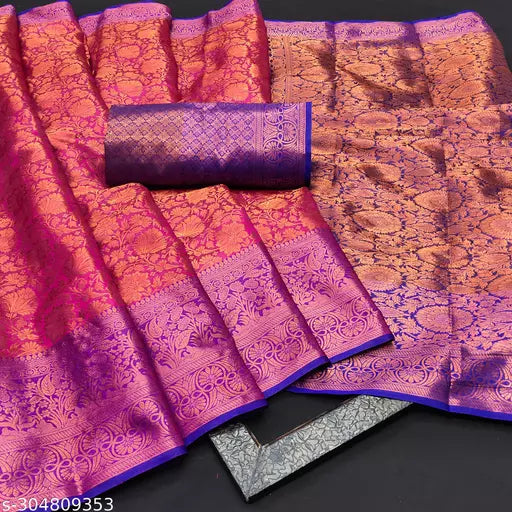 Morpich Fashion  Top Dyed  Banglory Silk Saree