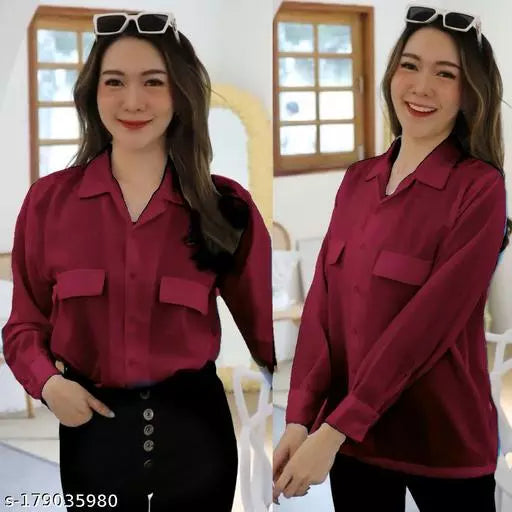 FULL SLEEVE SHIRT WITH FRONT FLAP