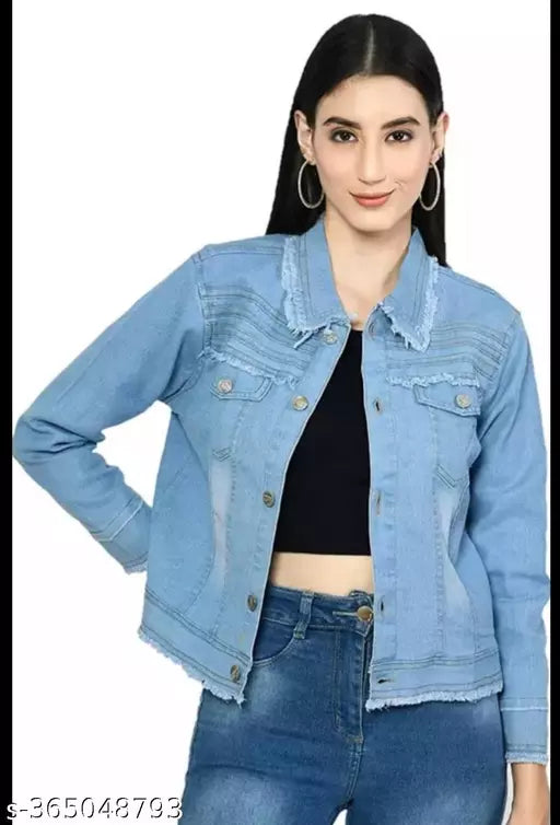 Aqua blue danem jacket