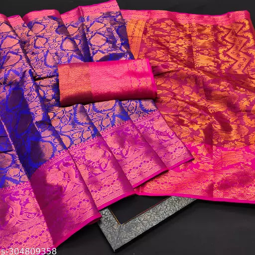 Morpich Fashion  Top Dyed  Banglory Silk Saree