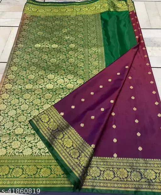 SATIN SILK BUTI SAREE