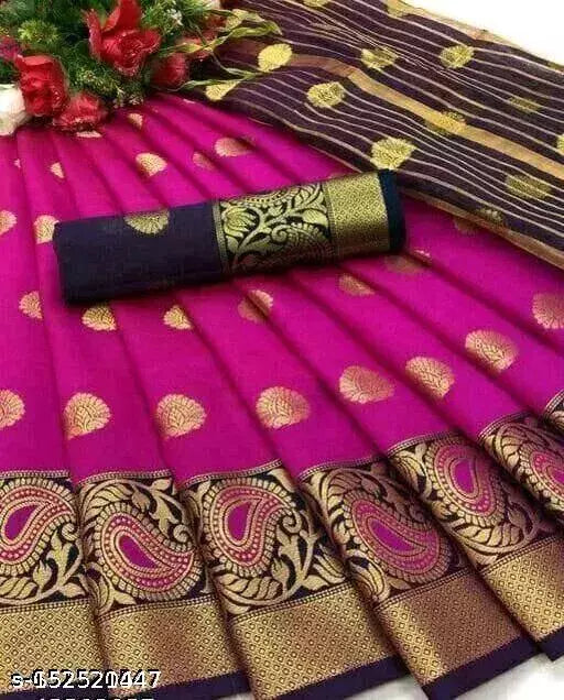 FANCY Jacquard SAREE WITH MULTIPLE BLOUSE