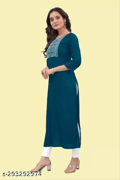 QVAZOR Stylish Fancy Trendy Kurti For Women For Party Wedding Festival Functions
