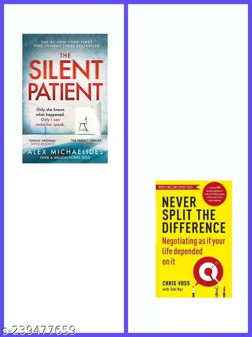 SILENT PATIENT  + NEVER SPILIT THE DIFFRENCE