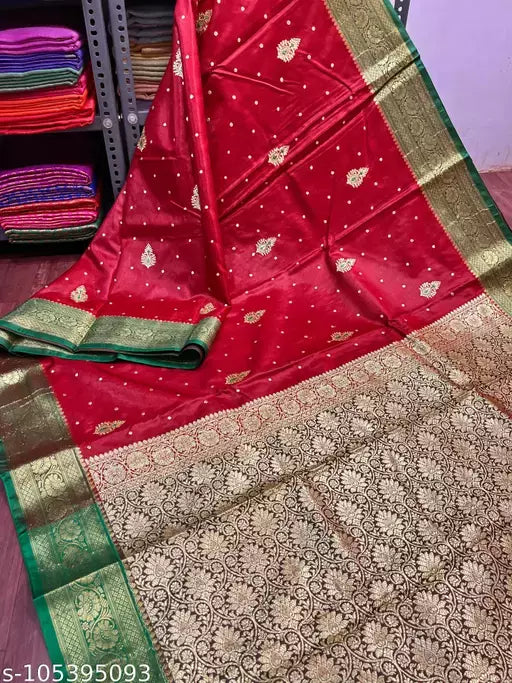 Embroided Satin Silk Saree