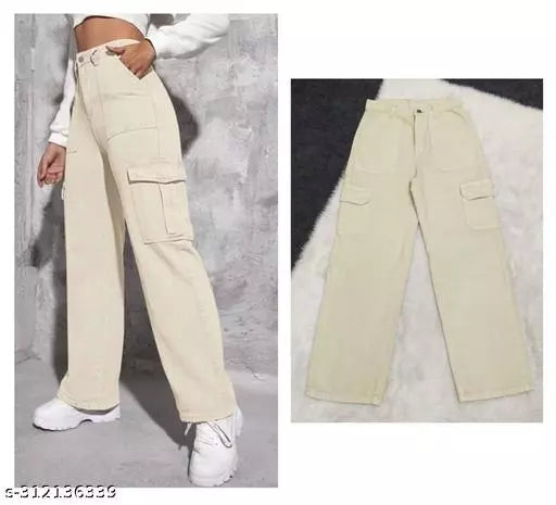 SAANU'S FASHION - STYLISH SIX POCKETS DENIM JEANS FOR GIRLS & WOMEN