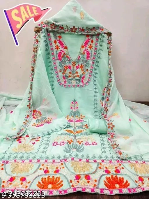 Georgette dress material for womens