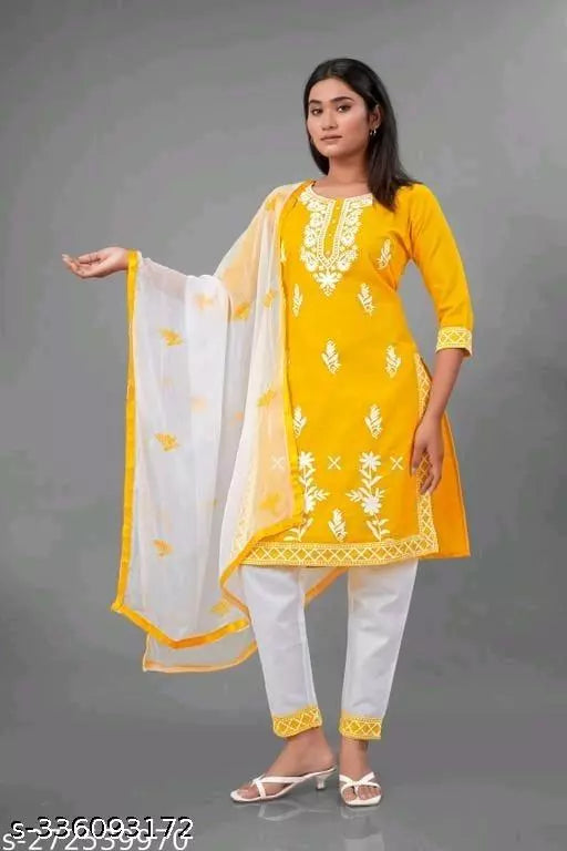 NEW EMBROIDERY KURTA PANT  WITH DUPATTA