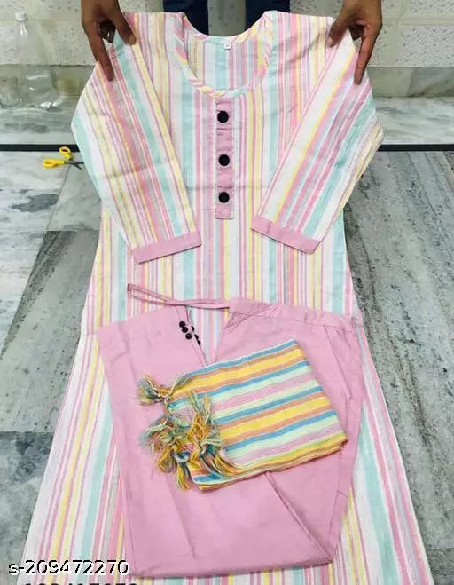COTTON KURTI SET