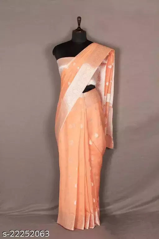 BANARASI SILK SILVER ZARI SAREE
