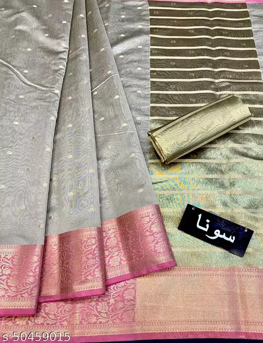 Trendy Weave Antique Booti silk saree