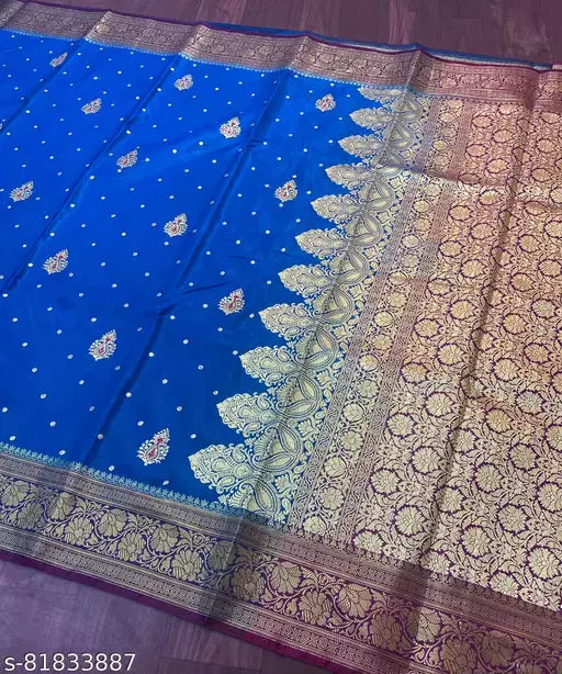Satin Silk Embroided Saree