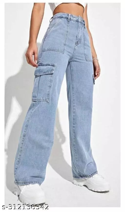 SAANU'S FASHION - STYLISH SIX POCKETS DENIM JEANS FOR GIRLS & WOMEN