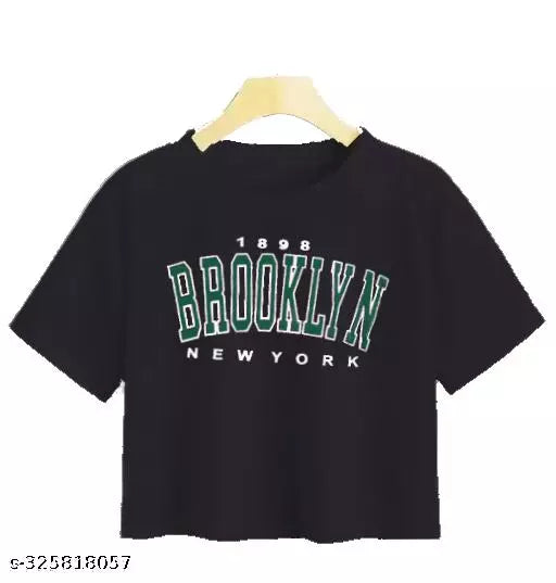 WOMENS COTTON BLEND CROP TOP
