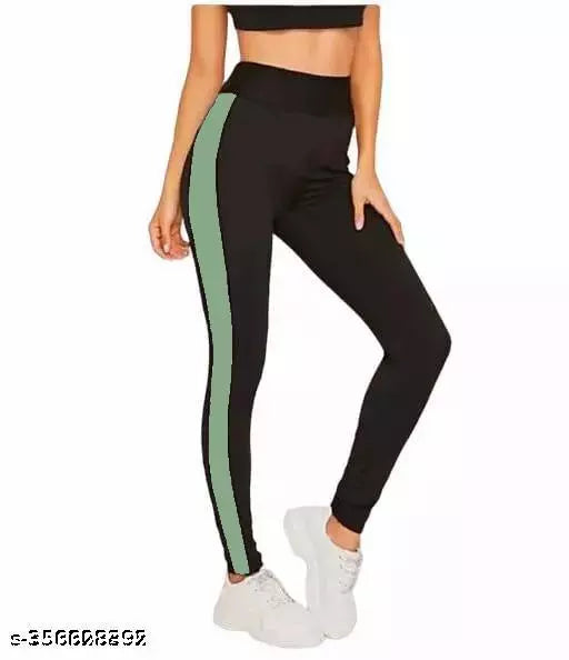 VK TOPS Women's Regular Fit Yoga Pants - Stretchable Sports Tights 