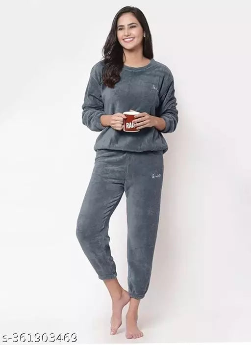 D studio winter wear for women grey