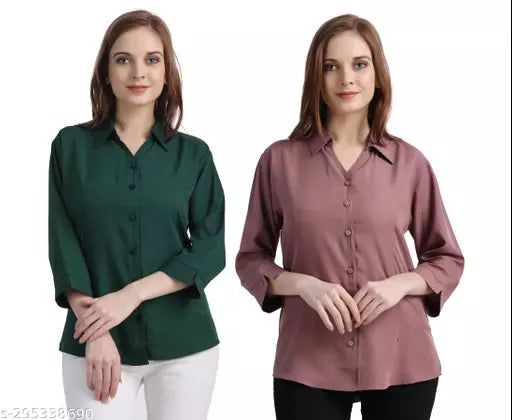 Women's Casual Shirt Pack of 2