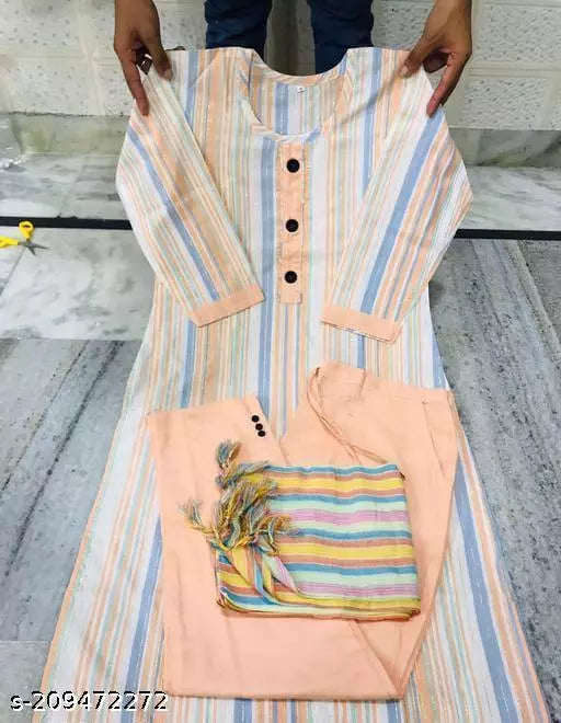 COTTON KURTI SET