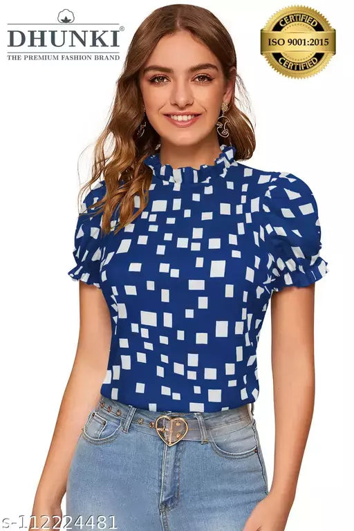DHUNKI WOMEN'S PRINTED TOP