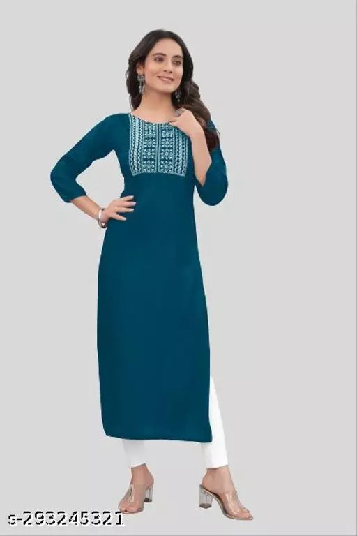 QVAZOR Stylish Fancy Trendy Kurti For Women For Party Wedding Festival Functions