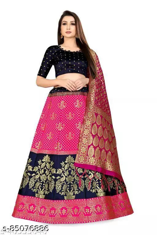LEHENGA CHOLI WITH BLOUSE (UN-STITCHED) BY VAIDIK ETHNIC