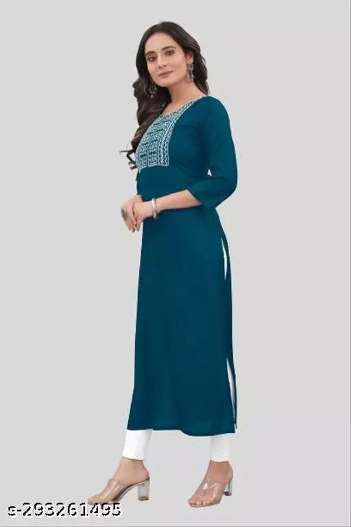 QVAZOR Stylish Fancy Trendy Kurti For Women For Party Wedding Festival Functions