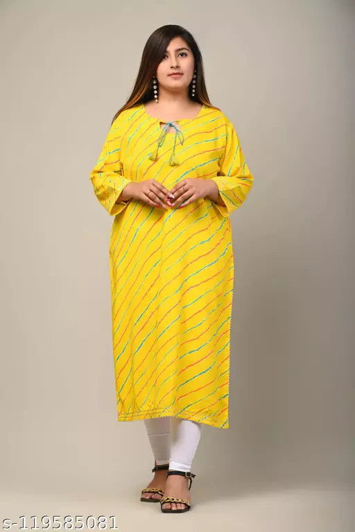 Swasti Plus Size Women Printed Straight Kurta