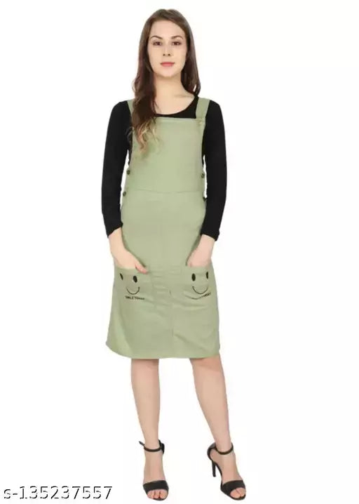 stylish dungree with black tee