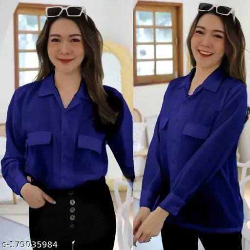 FULL SLEEVE SHIRT WITH FRONT FLAP