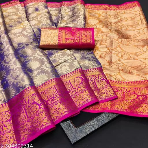 Morpich Fashion  Top Dyed  Banglory Silk Saree