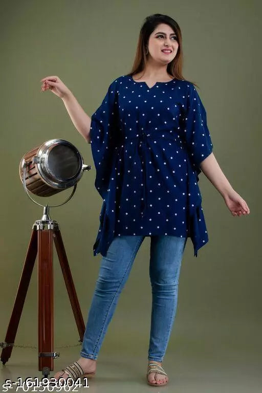 Mialo fashion knee length kaftan dress/top for women.