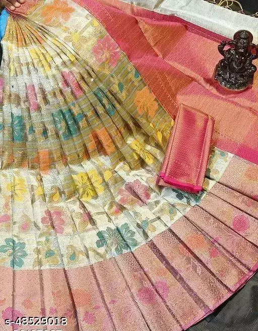 Designer Banarasi Handloom Alfi Jaal