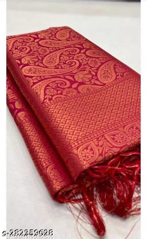 Copper Brocade Saree