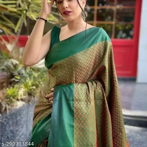 Copper Brocade Kanjivaram