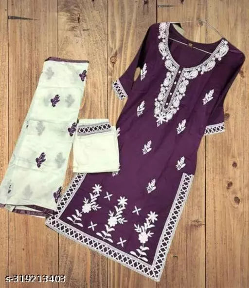 BEST EMBROIDERY KURTA PANT WITH DUPATTA