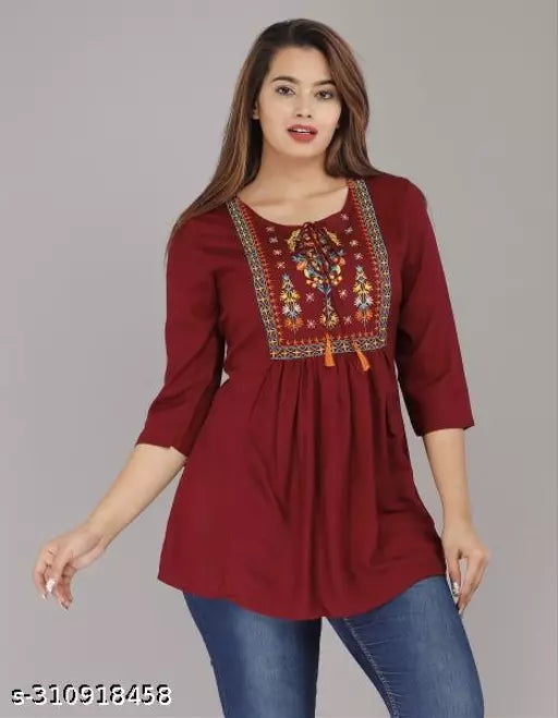NEW MODEL TOP MAROON  77