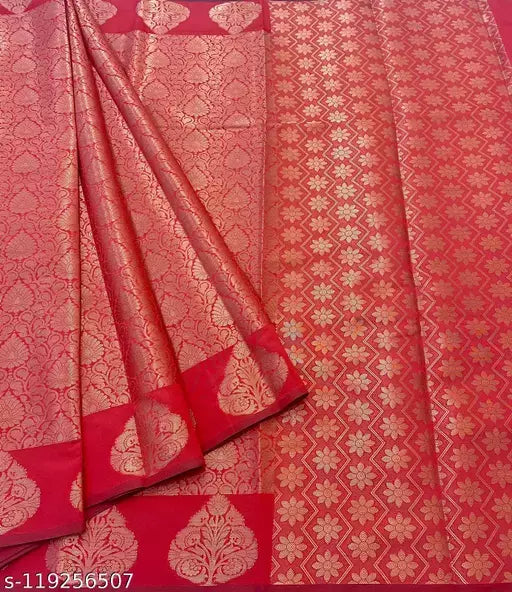 Copper Zari Soft Silk Saree