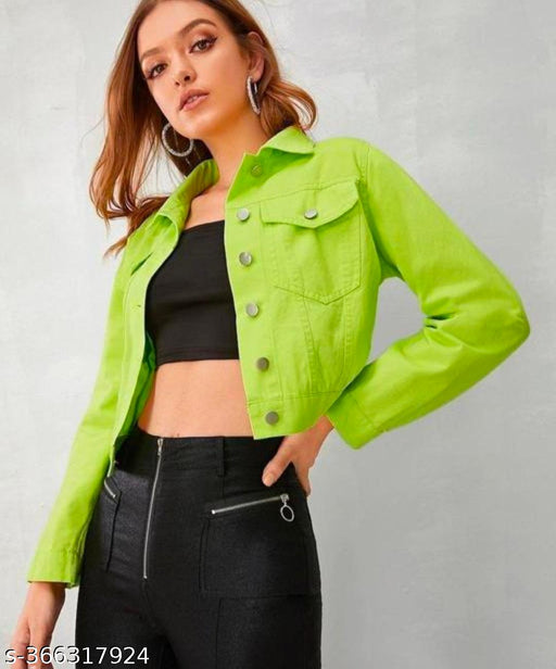 Green parrot jacket for women