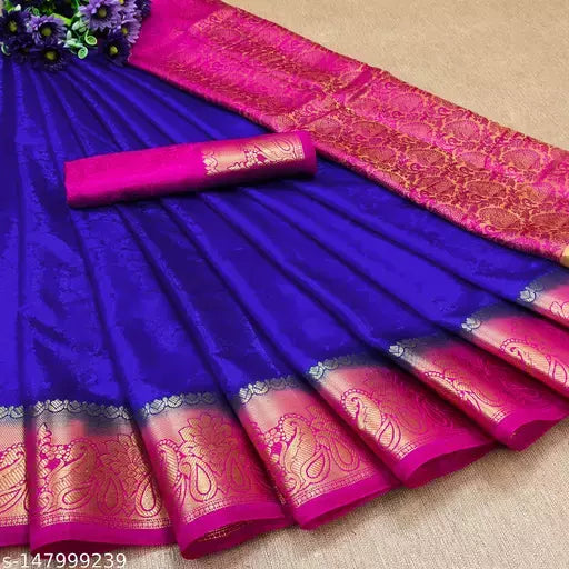 MORPINCH FASHION EMBOSS  SILK SAREE