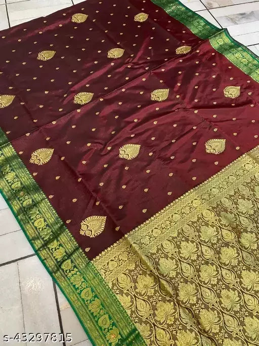 Embroided Satin Silk Saree