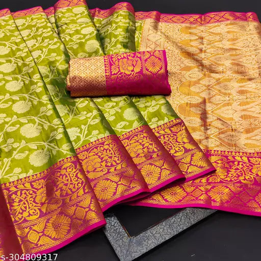 Morpich Fashion  Top Dyed  Banglory Silk Saree