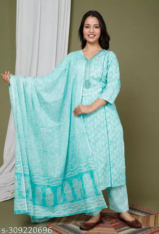 Swasti Woman Kurta set- Cotton kurta set