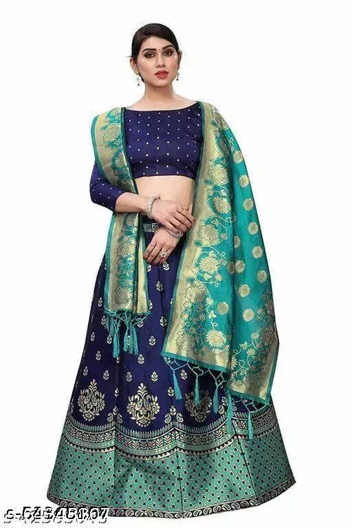 Self design Banarasi lehenga Choli by  VAIDIK ETHNIC