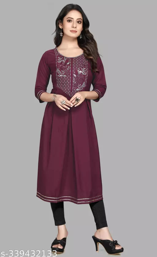 Stylish Women's Sequin Work Kurti - Fashionable and Elegant