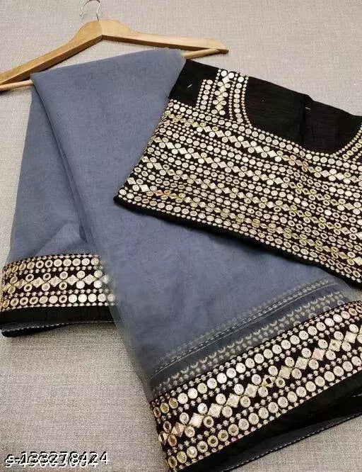 MIRROR 9 FANCY NET SAREES